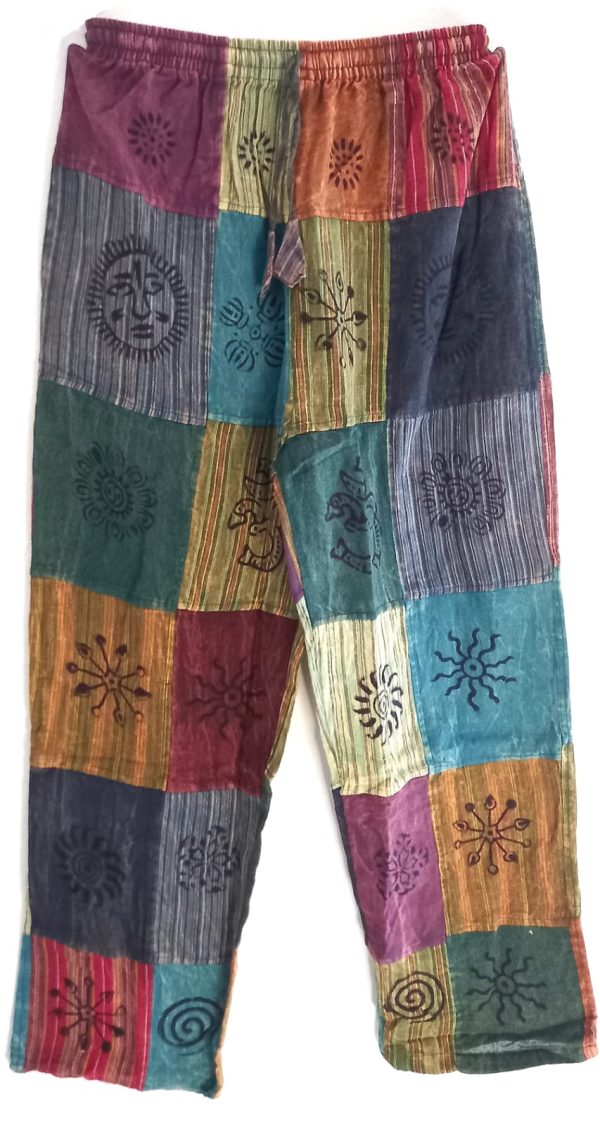 Patch work straight leg 2 pocket L