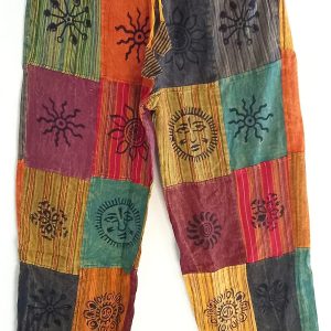 Patch work straight leg 2 pocket L