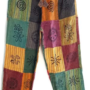 Patch work straight leg 2 pocket L