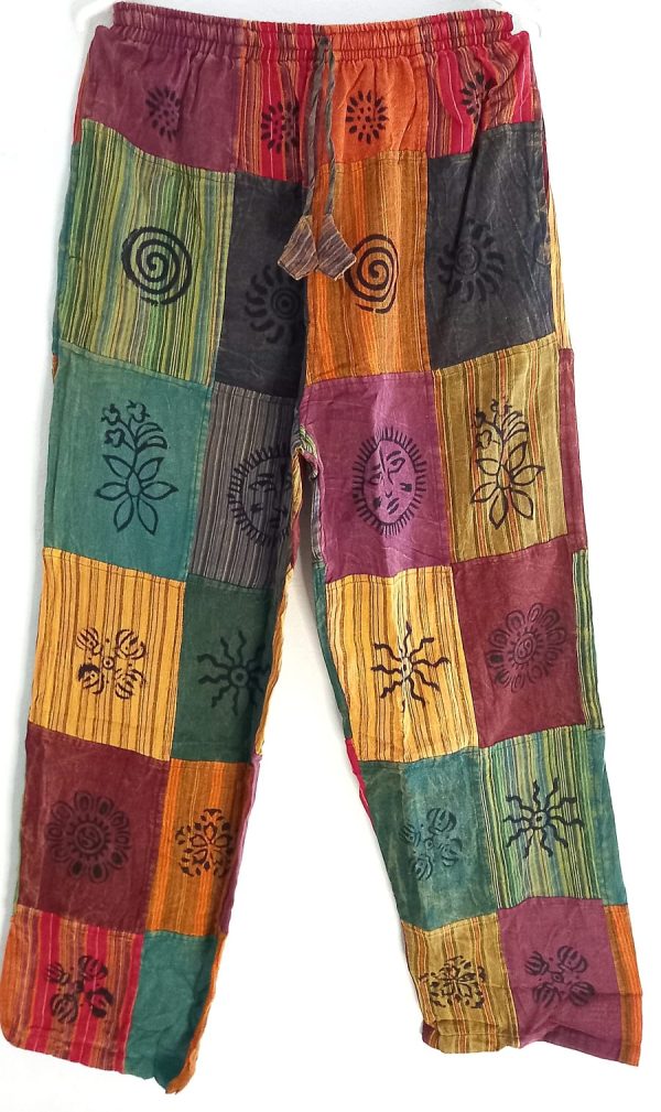 Patch work straight leg 2 pocket L