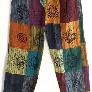 Patch work straight leg 2 pocket L