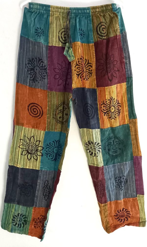 Patch work straight leg 2 pocket L