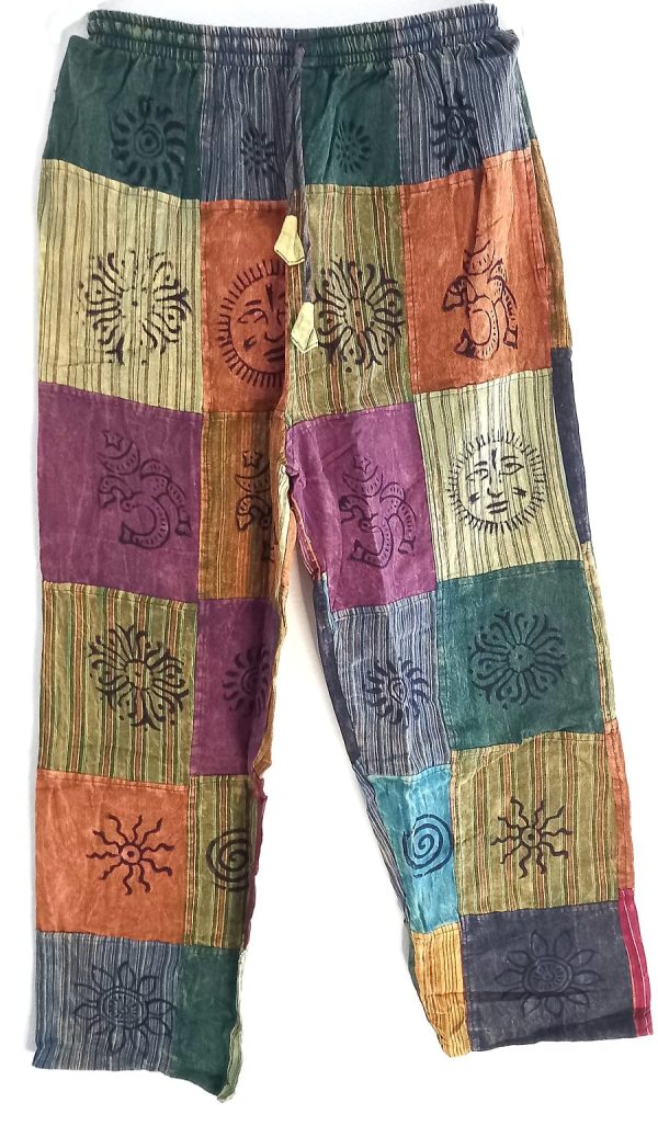 Patch work straight leg 2 pocket L