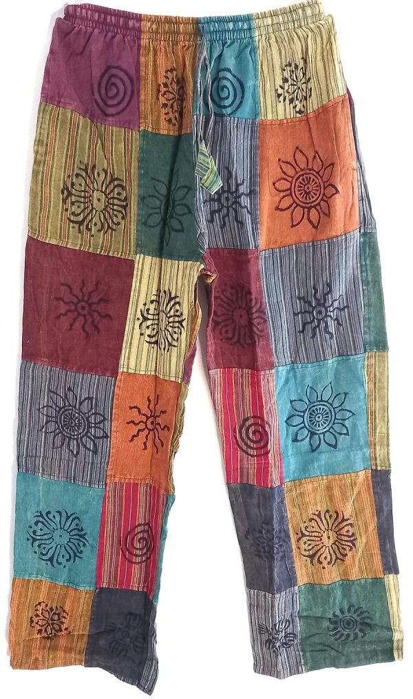 Patch work straight leg 2 pocket XL