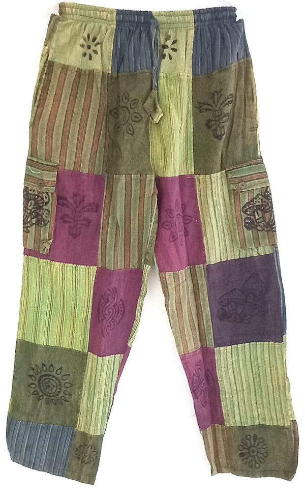 Patch work straight leg 4 pocket XL