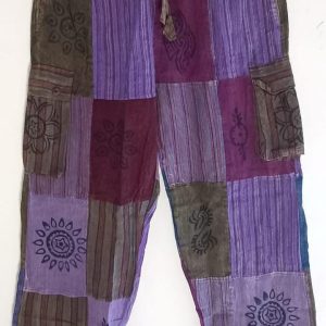 Patch work straight leg 4 pocket L