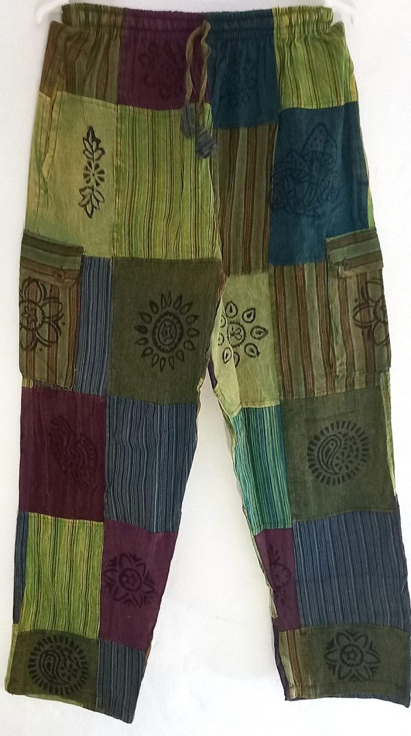 Patch work straight leg 4 pocket L