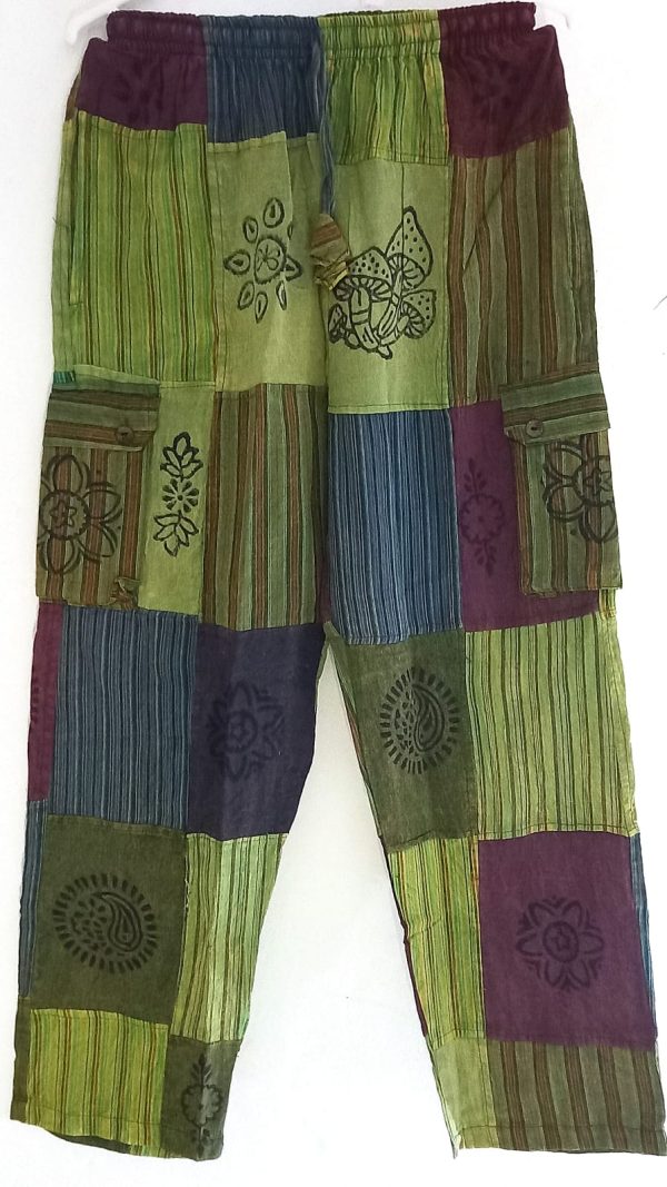 Patch work straight leg 4 pocket L